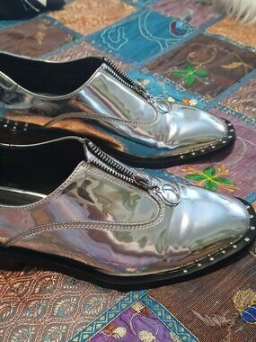 DESIGN LAB - Silver Metallic Shoes